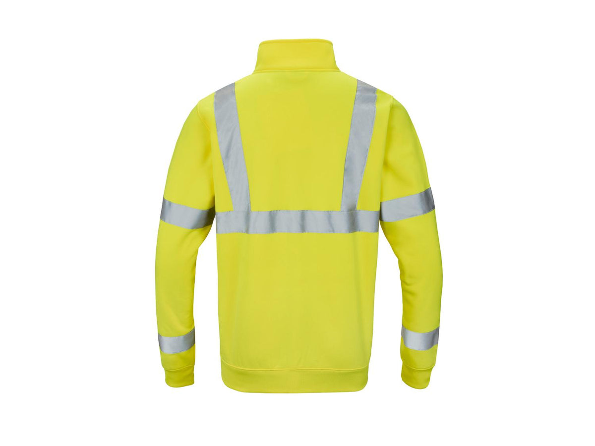 Sweat zippé à haute visibilité ou réfléchissant homme