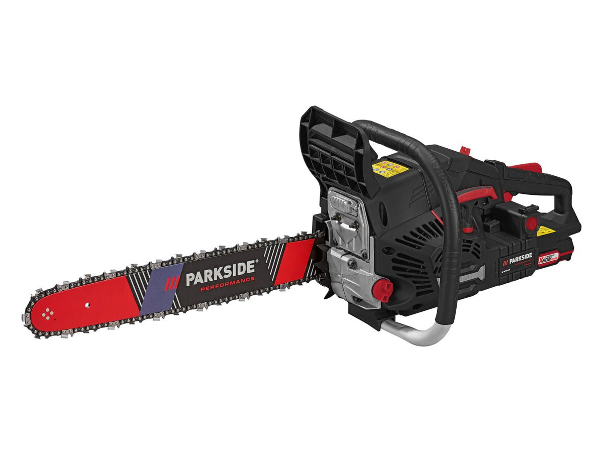 Tronçonneuse à essence avec démarrage électrique PPBKS 56 A1, 18", 20 V
