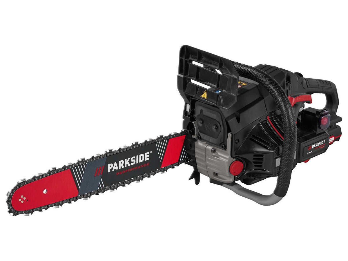Tronçonneuse à essence avec démarrage électrique PPBKS 56 B2, 56 cm³, 20 V
