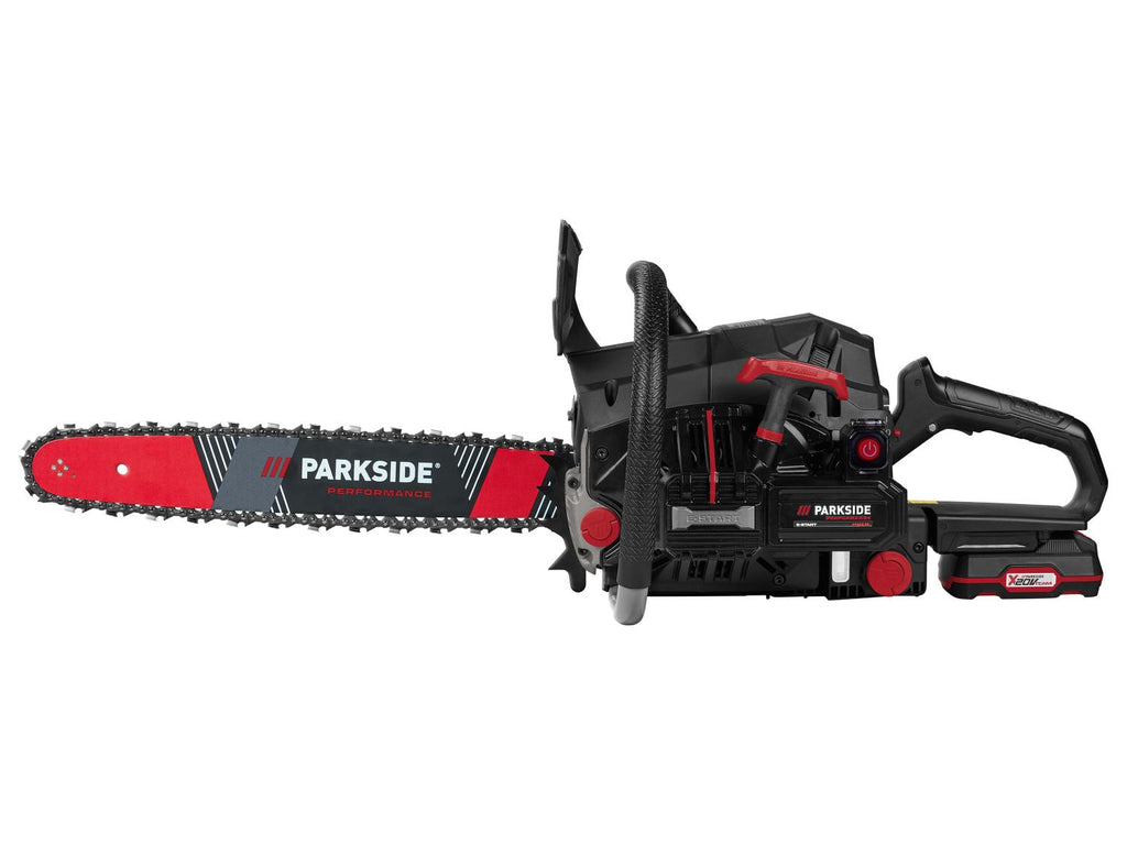 Tronçonneuse à essence avec démarrage électrique PPBKS 56 B2, 56 cm³, 20 V