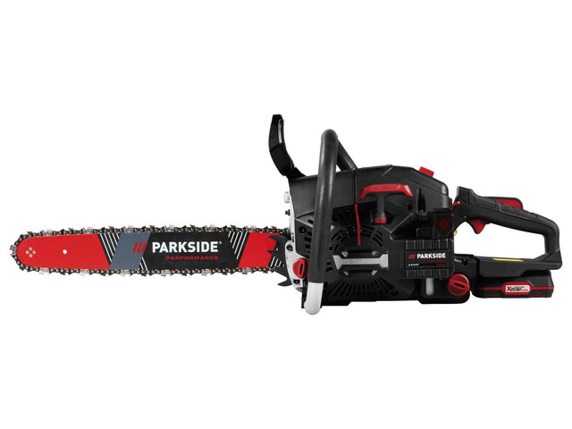 Tronçonneuse à essence avec démarrage électrique PPBKS 56 C3, 18", 20 V