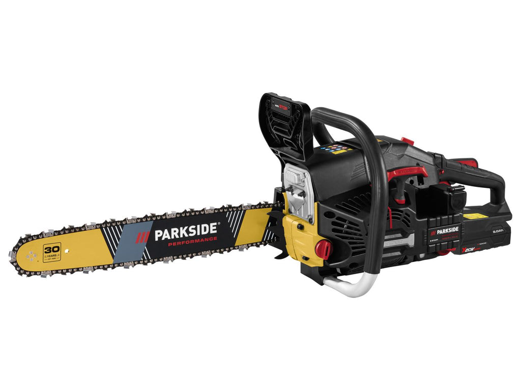 Tronçonneuse thermique avec démarrage électrique Édition Limitée 30 ans, guide 52 cm, 2,2 kW