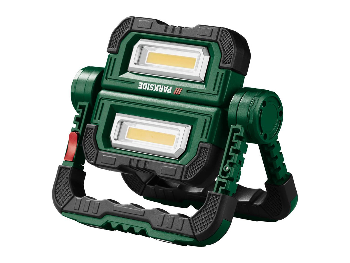 Projecteur LED avec batterie externe Powerbank, 2x500 lm, 10 W