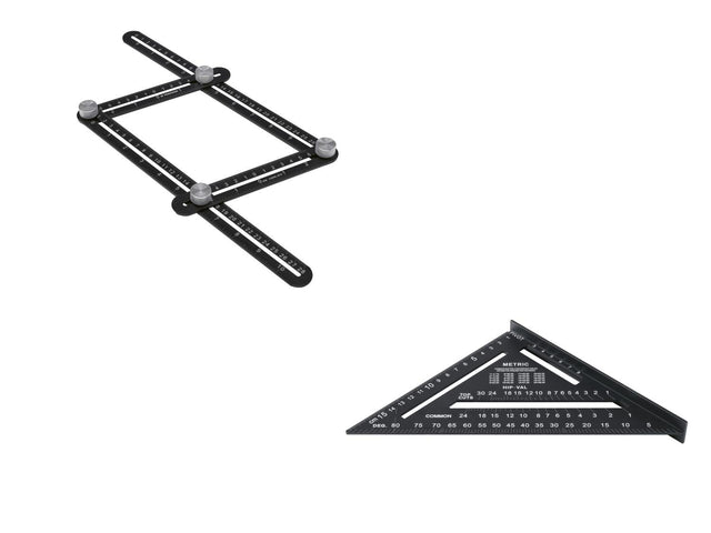 Règle de mesure multi-angle ou Équerre à chapeau