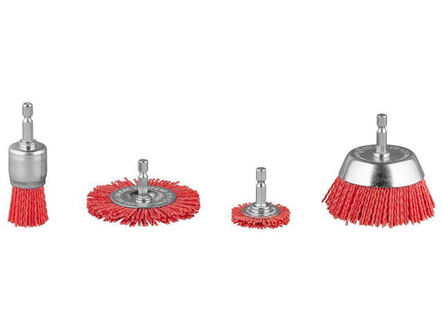 Set de brosses métalliques ou set de polissage ou set de brosses en nylon ou pompe pour perceuse