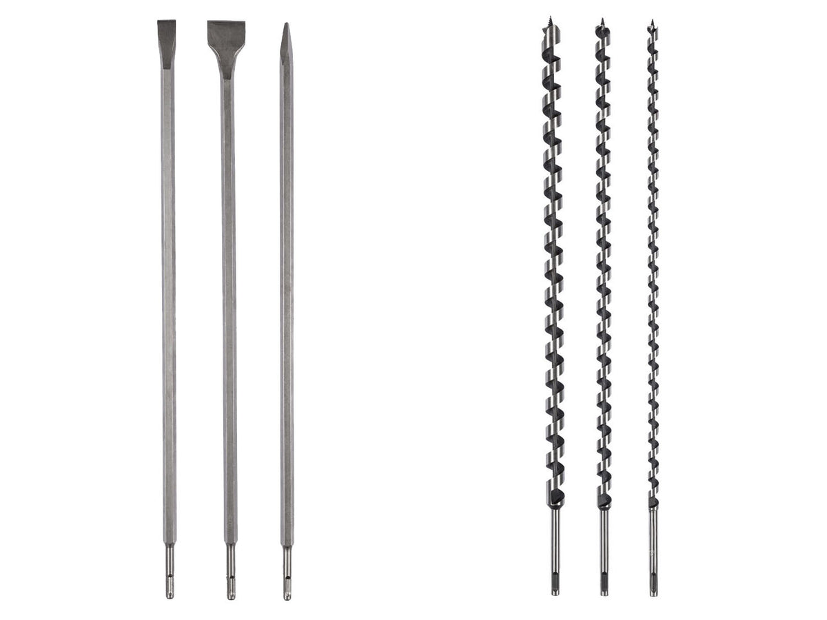 Set de burins ou de mèches à spirale SDS-plus