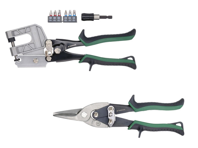 Set de cisailles à tôle ou Set de plaquiste, 3 ou 9 pièces