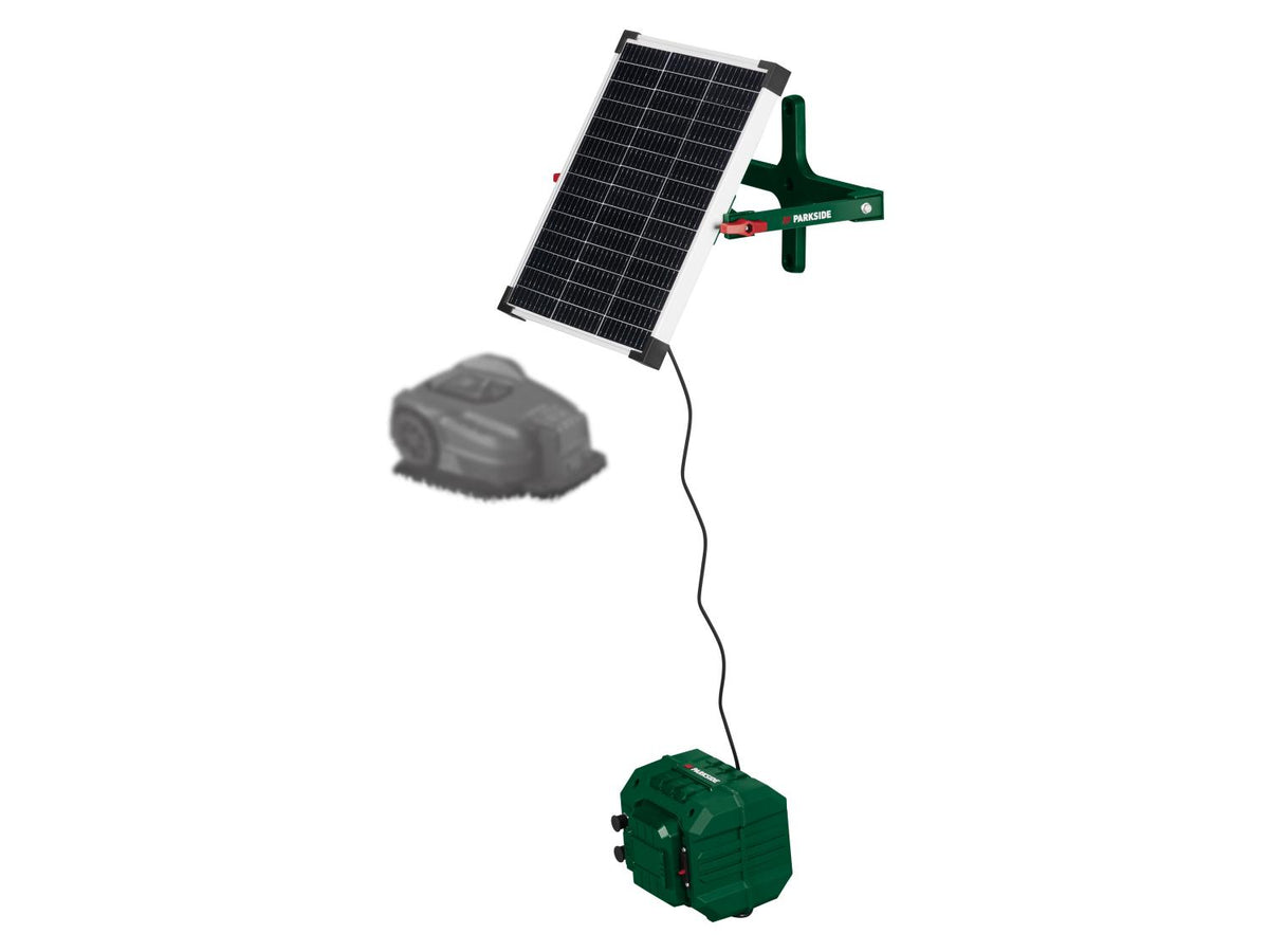 Station de recharge solaire sans fil pour tondeuse robot PASLM 25 A1, 20 V
