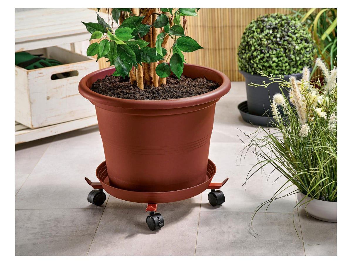 Support à roulettes télescopique pour plantes