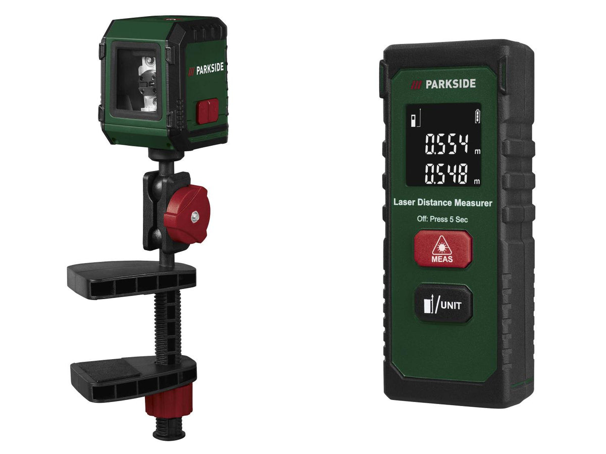 Télémètre laser PLEM 20 B6 ou Niveau laser en croix PKLL 7 F7