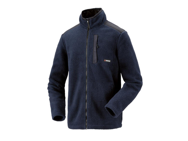 Veste homme en imitation peau lainée
