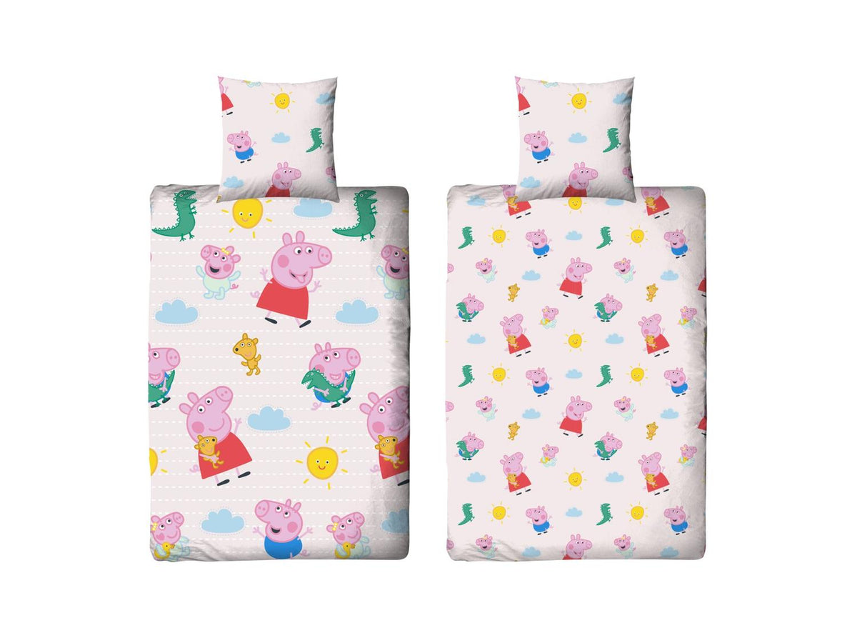 Parure de lit double face pour enfant, 140 x 200 cm