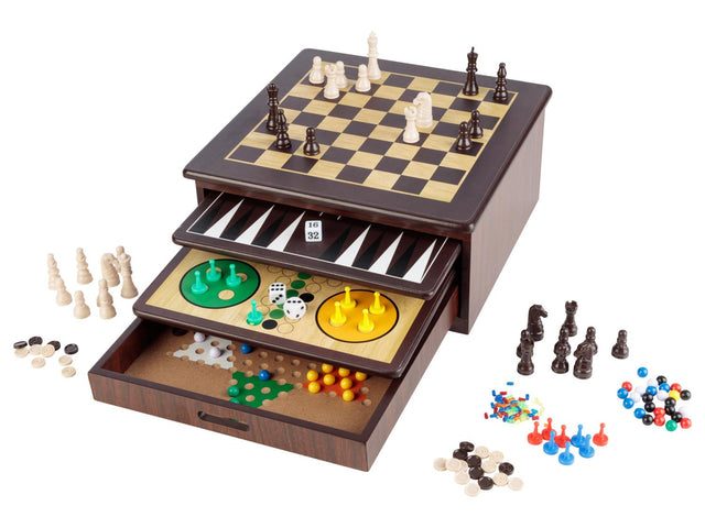 Coffret de 10 jeux en bois