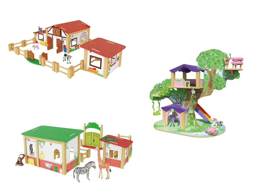 Ferme, enclos de zoo ou arbres à fées