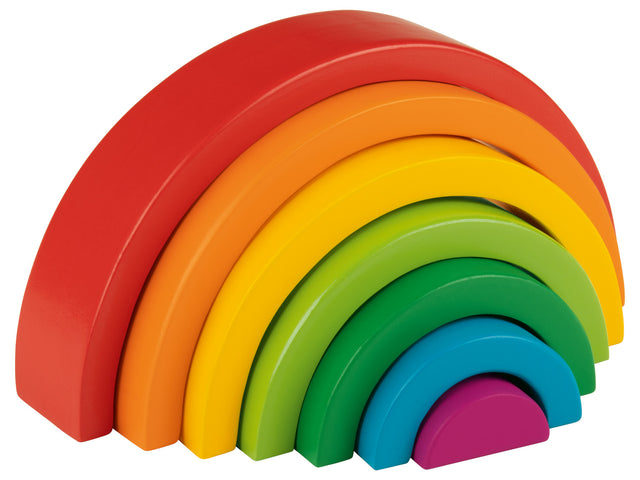 Jouet en bois arc-en-ciel
