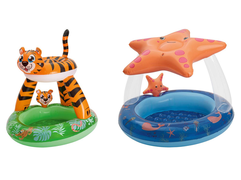 Piscine pour tout-petits avec toit, 2 pièces