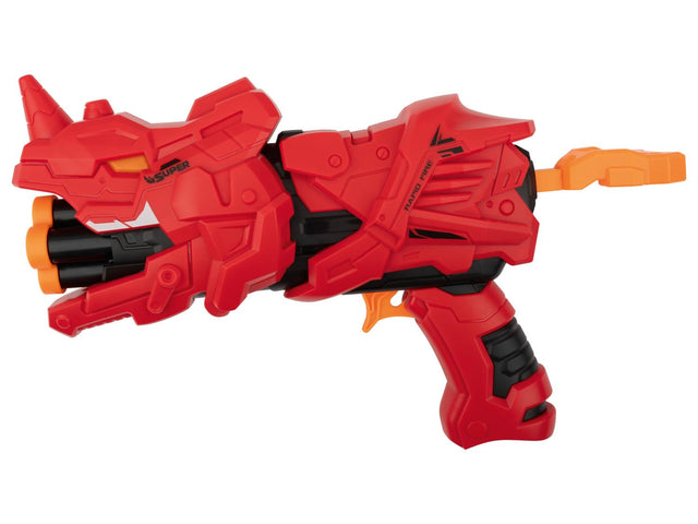 Pistolet dinosaure à fléchettes souple