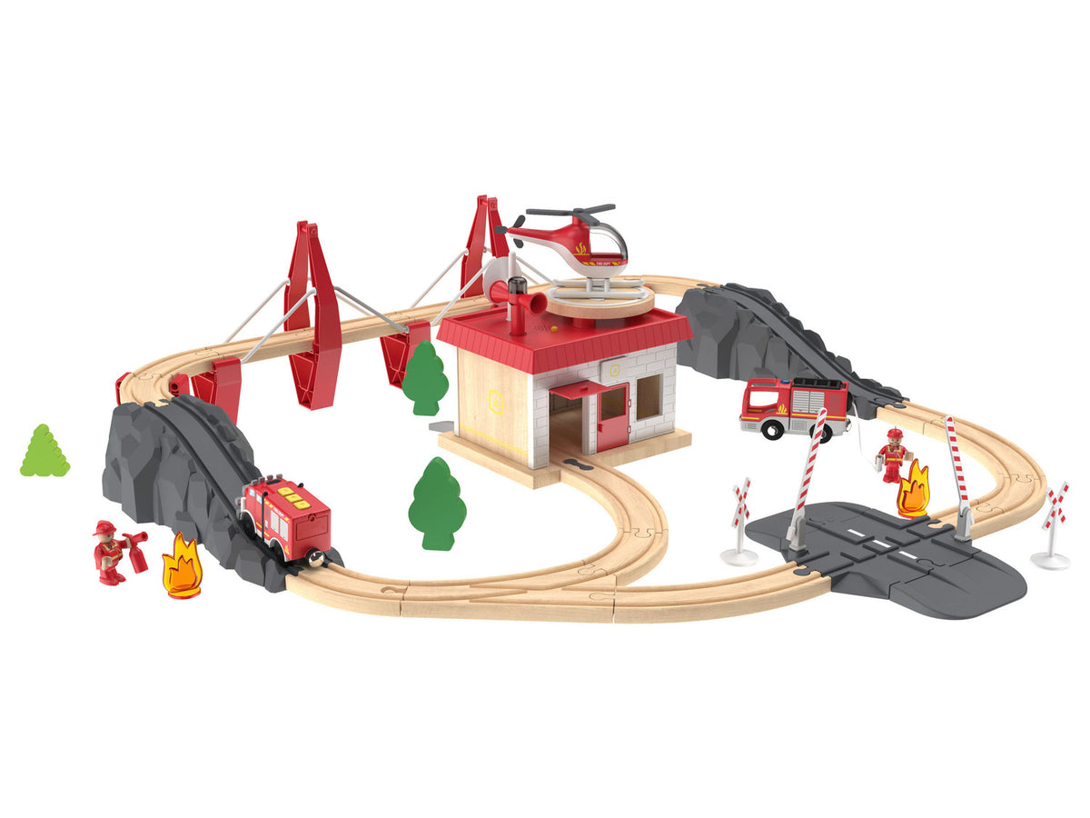 Set chemin de fer en bois