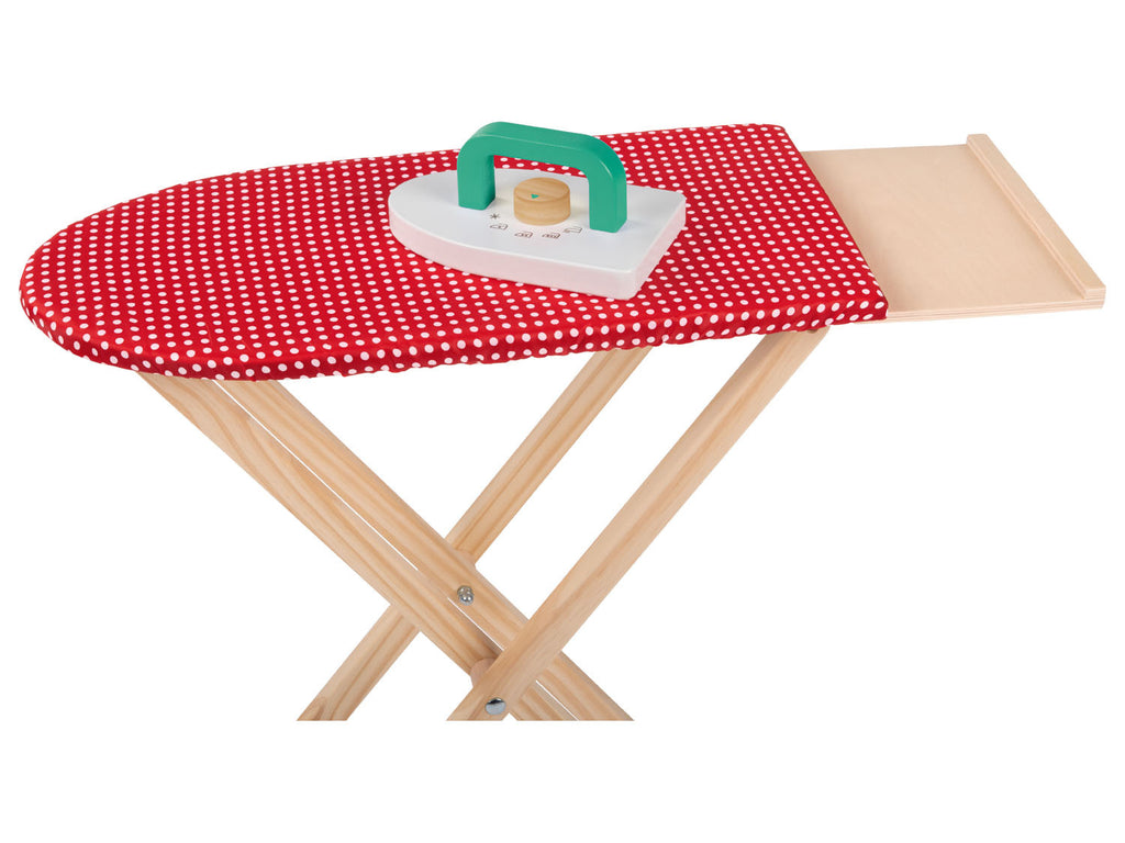 Playtive Station de nettoyage / séchoir à linge / planche à repasser en bois