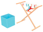 Playtive Station de nettoyage / séchoir à linge / planche à repasser en bois