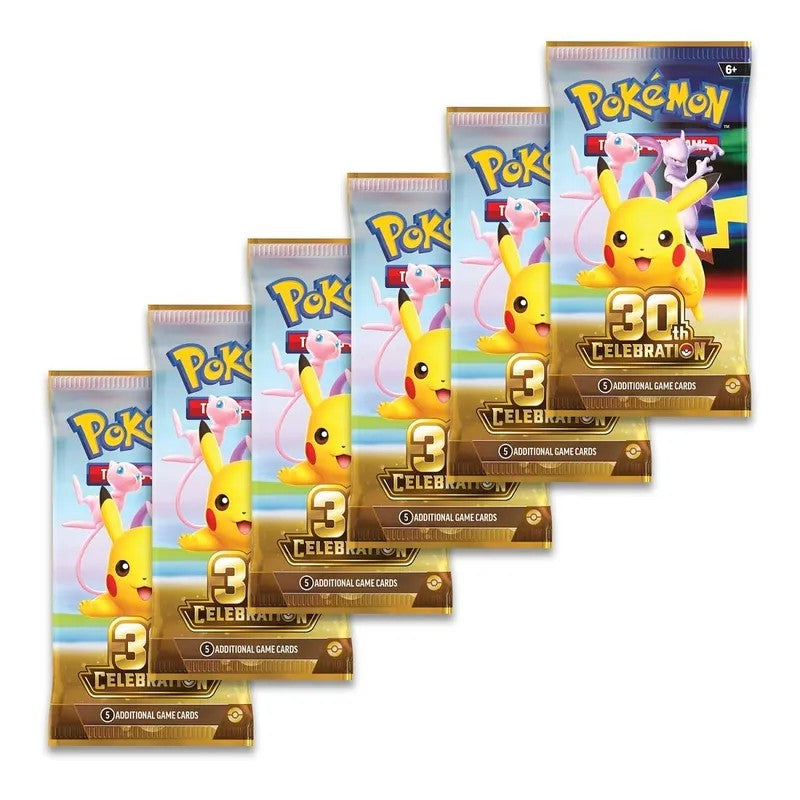 Pokémon 30e anniversaire, Bundle 6 boosters