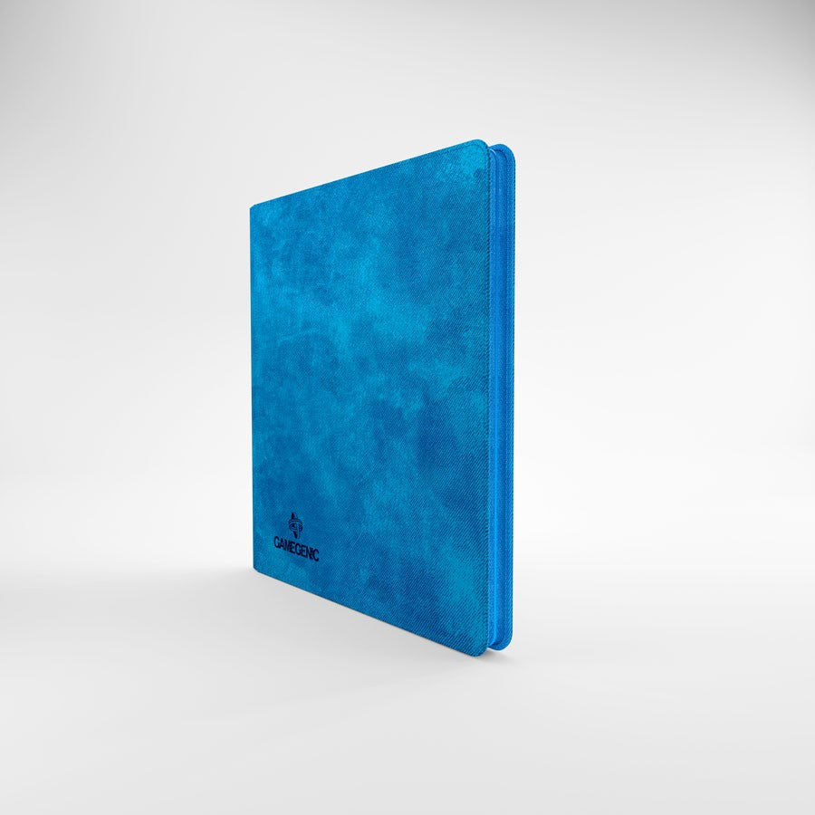 Cahier de cartes zippé 480 cartes, bleu