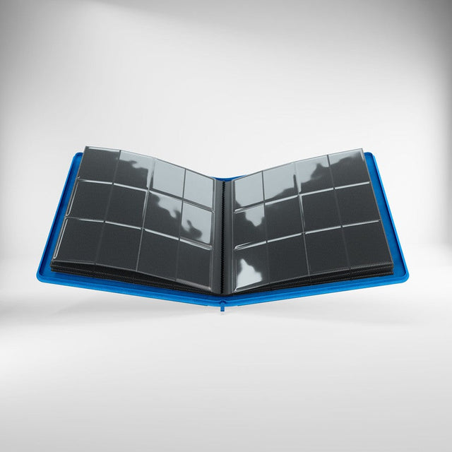 Cahier de cartes zippé 480 cartes, bleu