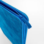 Cahier de cartes zippé 480 cartes, bleu