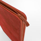 Mini cahier de cartes zippé 160 cartes, rouge