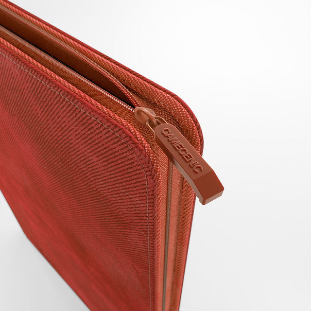 Mini cahier de cartes zippé 160 cartes, rouge