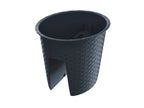 Jardinière de balcon « Ratolla Railing » aspect rotin, lot de 3