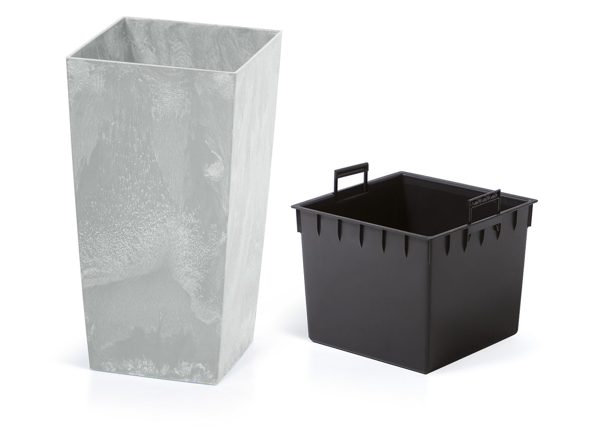 Pot de fleurs Urbi Square, en plastique