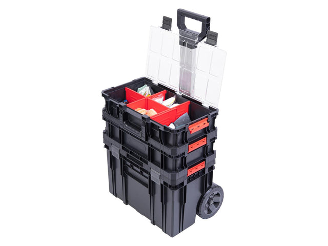Chariot, Boîte à outils, System TWO Cart Plus Vario + TWO Organizer FLEX 100 Plus + QS TWO Box 100 FLEX