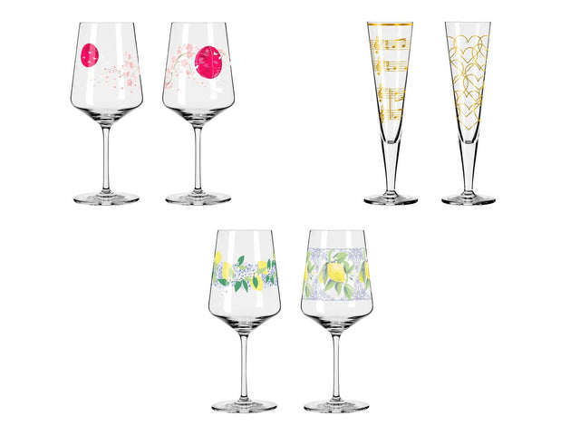 Verre à apéritif (lot de 2) / Duo de flûtes à champagne (lot de 2)