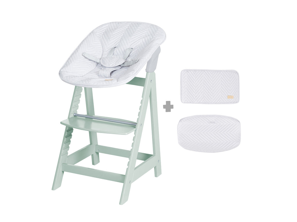 Chaise haute évolutive Born Up Zick Zack 2 en 1