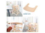 Chaise haute évolutive Born Up Zick Zack 2 en 1