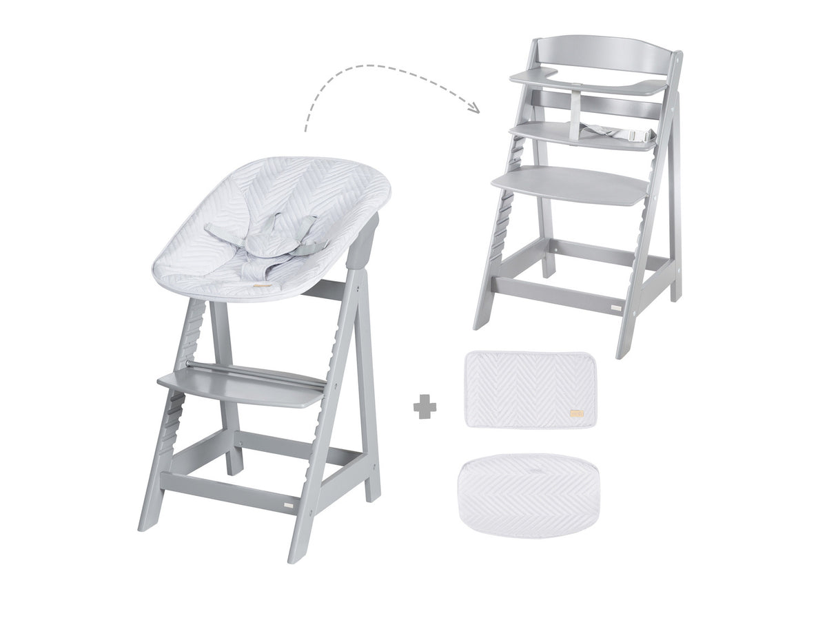 Chaise haute évolutive Born Up Zick Zack 2 en 1
