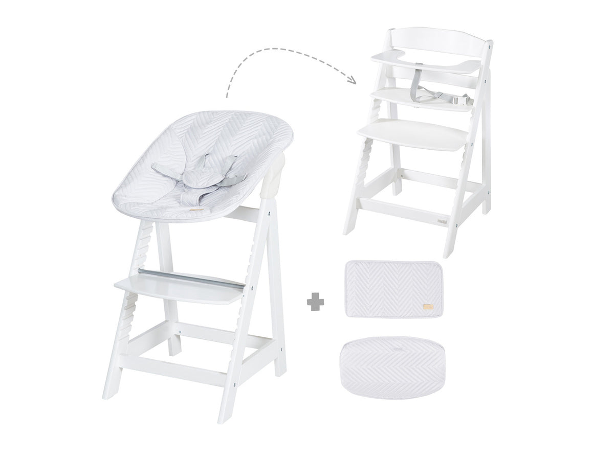 Chaise haute évolutive Born Up Zick Zack 2 en 1