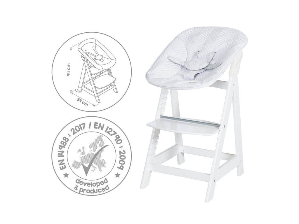 Chaise haute évolutive Born Up Zick Zack 2 en 1