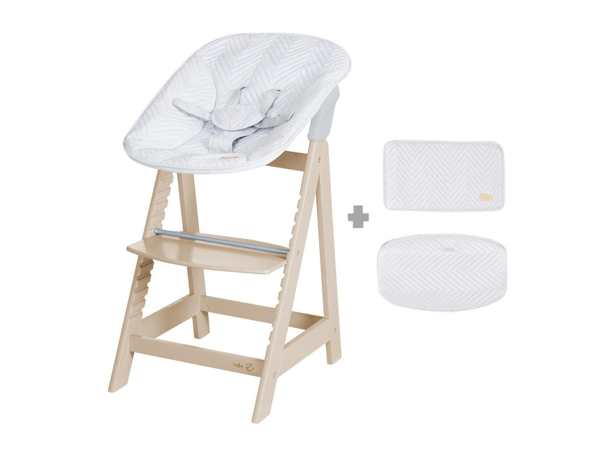 Chaise haute évolutive Born Up Zick Zack 2 en 1