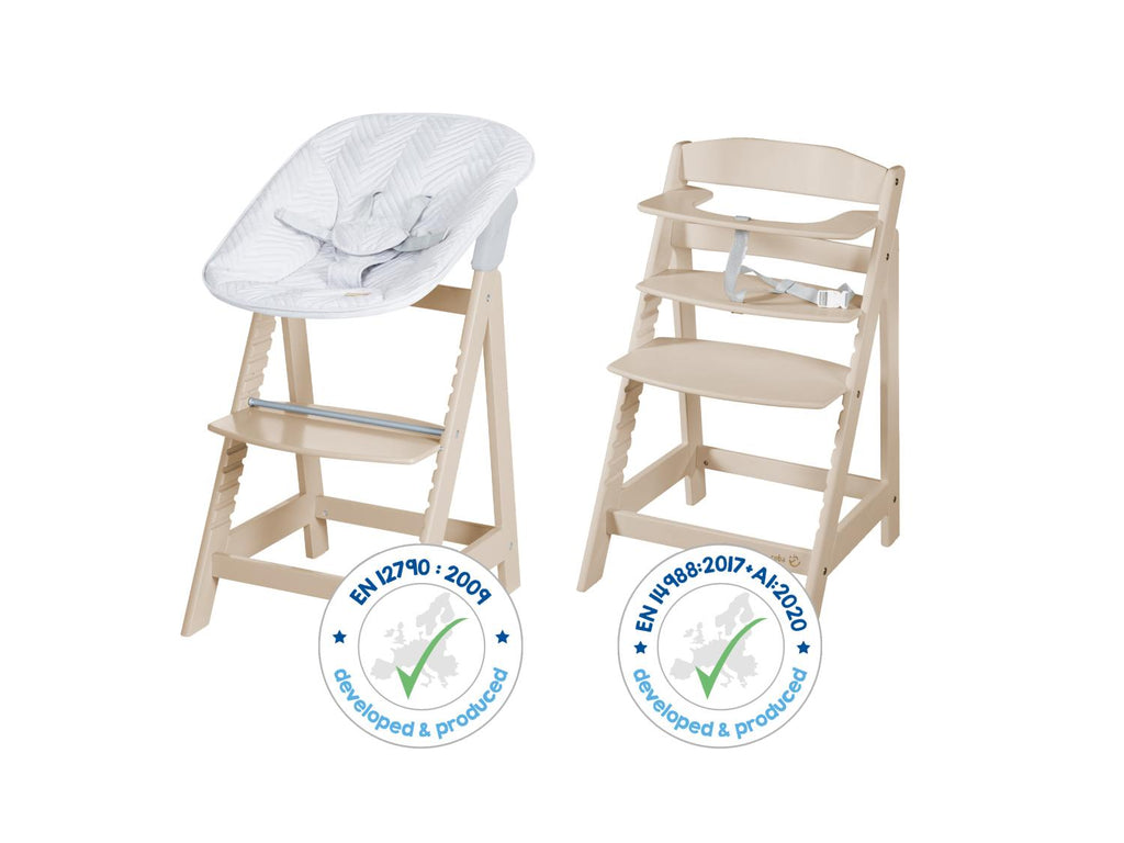 Chaise haute évolutive Born Up Zick Zack 2 en 1