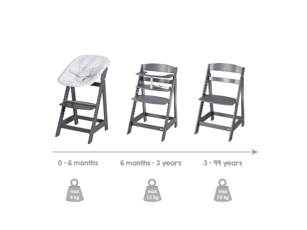 Planche à manger + Chaise haute évolutive
