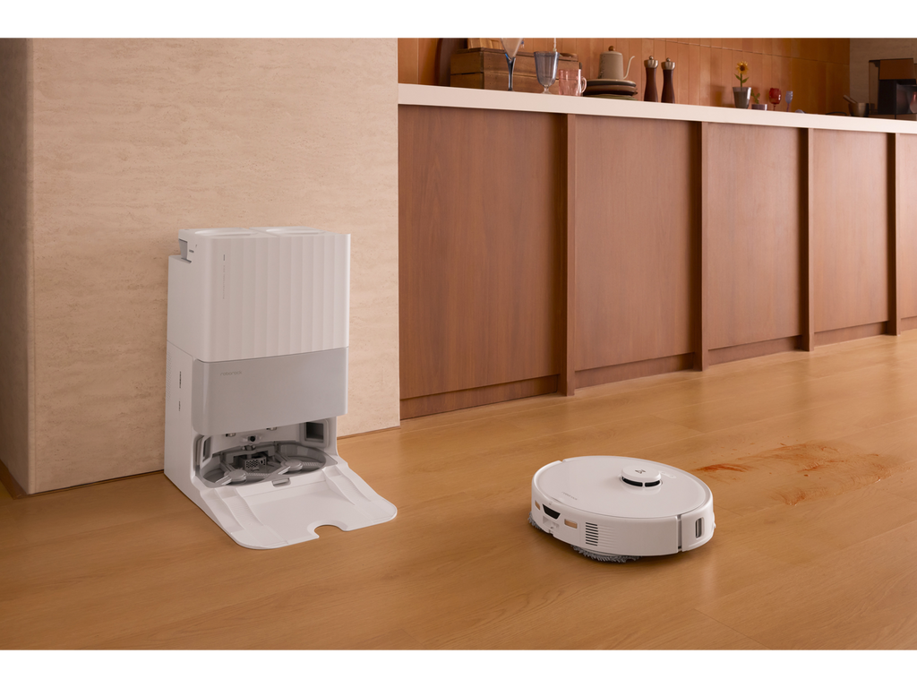 Robot aspirateur et laveur Qrevo Edge 5-en-1, blanc
