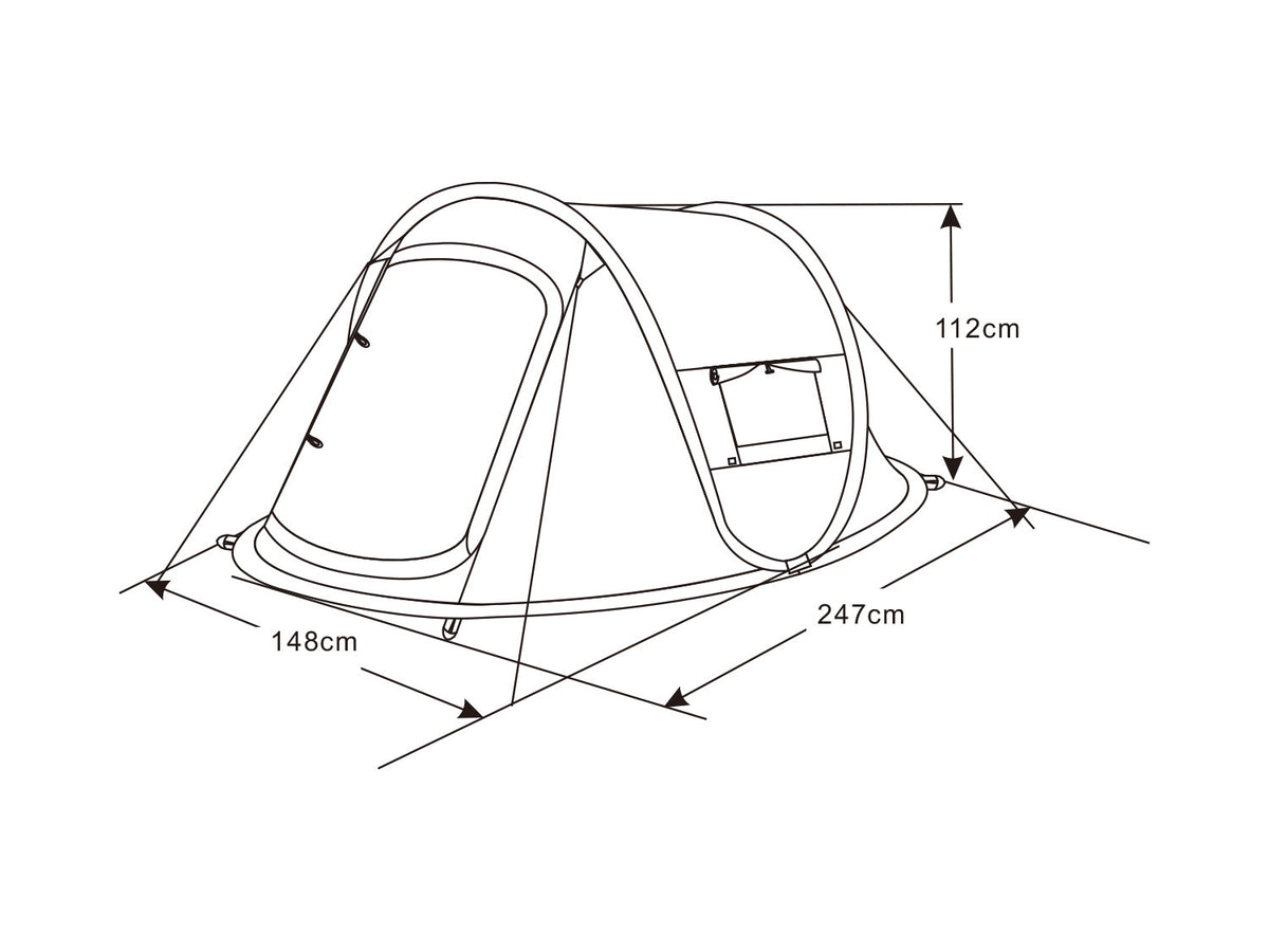 Tente pop-up 2 personnes