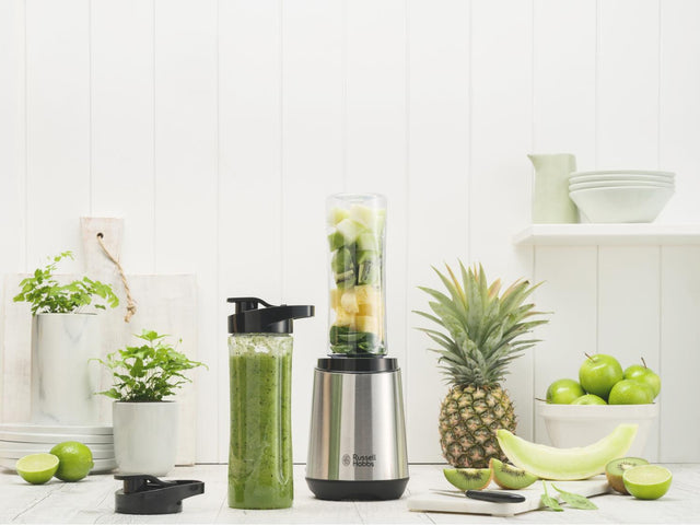 Mini-blendeur Mix'n'Go Steel »23475-56« avec 2 gourdes