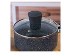Russell Hobbs Wok, casserole à manche, sauteuse ou casserole, Aluminium Nightfall Collection Blue Marble