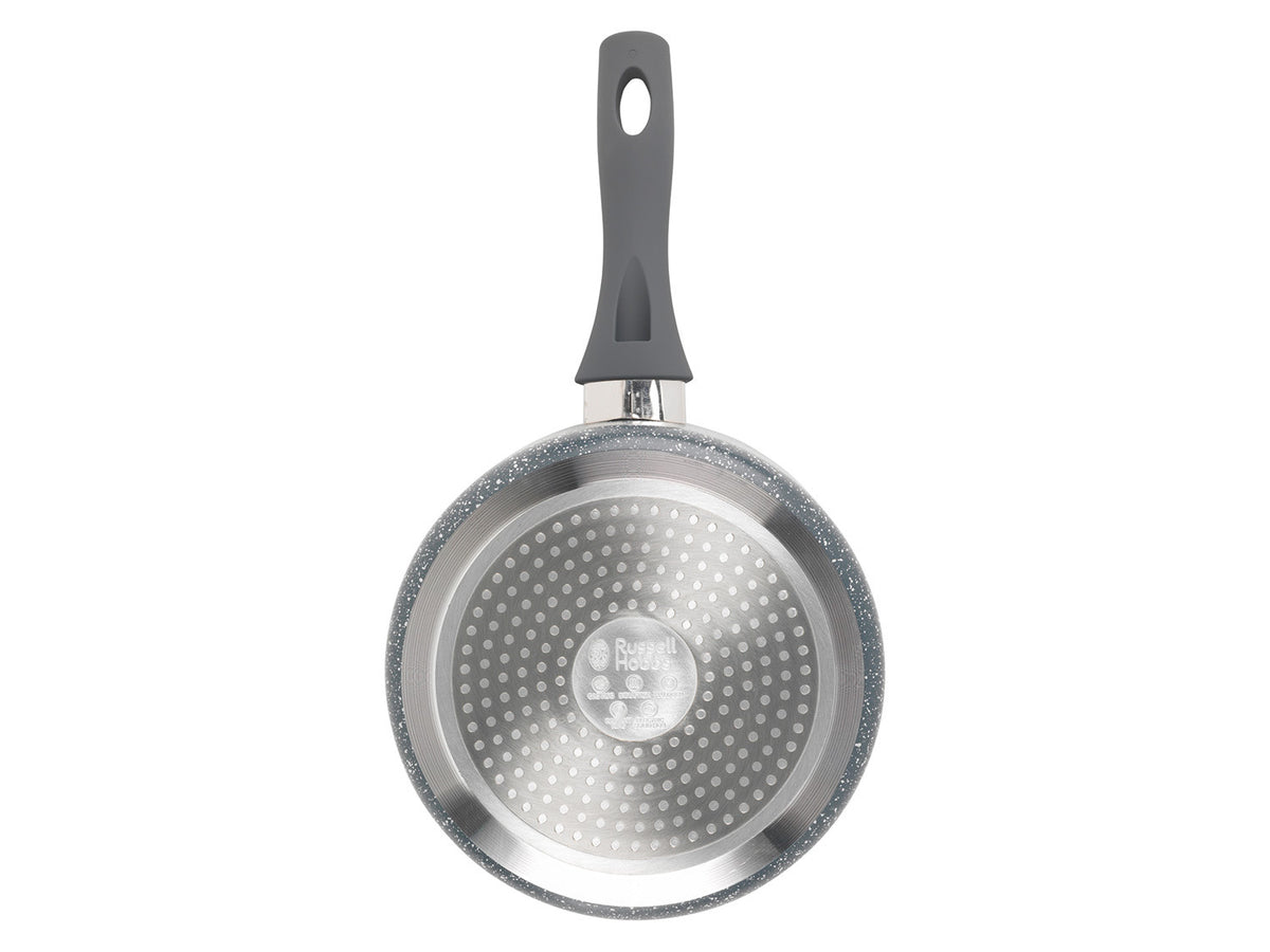 Russell Hobbs Wok, casserole à manche, sauteuse ou casserole, Aluminium Nightfall Collection Blue Marble