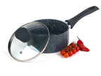 Russell Hobbs Wok, casserole à manche, sauteuse ou casserole, Aluminium Nightfall Collection Blue Marble