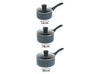 Russell Hobbs Wok, casserole à manche, sauteuse ou casserole, Aluminium Nightfall Collection Blue Marble