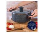Russell Hobbs Wok, casserole à manche, sauteuse ou casserole, Aluminium Nightfall Collection Blue Marble